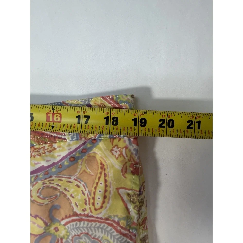 Polo Ralph Lauren Mens XL Paisley Swim Trunks Orange Yellow Floral Pattern